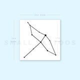 Cygnus Constellation Temporary Tattoo - Set of 3