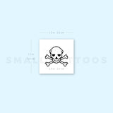 Danger Skull Temporary Tattoo - Set of 3