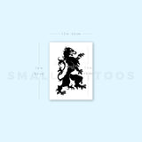 Ornamental Lion Temporary Tattoo - Set of 3