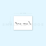 I Am Art Temporary Tattoo - Set of 3