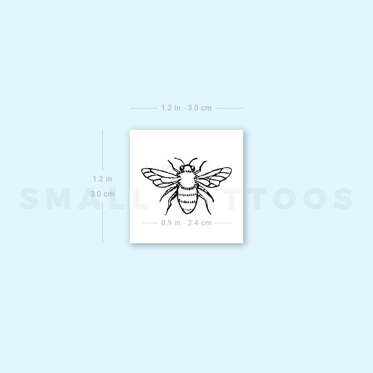 Honeybee Temporary Tattoo - Set of 3