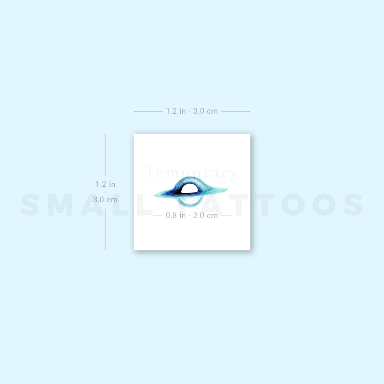 Black Hole Temporary Tattoo - Set of 3