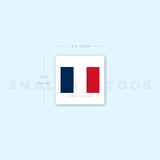 French Flag Temporary Tattoo - Set of 3