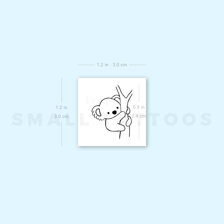 Koala Temporary Tattoo - Set of 3