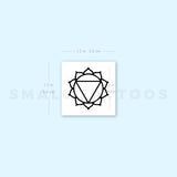 Manipura Chakra Temporary Tattoo - Set of 3