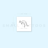 Kangaroo Temporary Tattoo - Set of 3