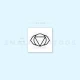 Ajna Chakra Temporary Tattoo - Set of 3