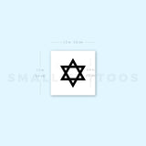 Small Star Of David Temporary Tattoo - Set of 3