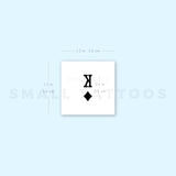 King Of Diamonds Temporary Tattoo - Set of 3