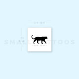 Small Black Panther Temporary Tattoo - Set of 3