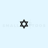 Small Star Of David Temporary Tattoo - Set of 3