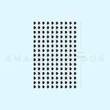 Small Black Hearts Nail Decals Temporary Tattoo