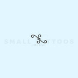 Rihanna Pisces Symbol Temporary Tattoo - Set of 3