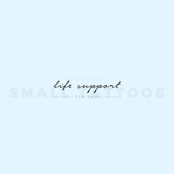 Life Support Temporary Tattoo (Set of 3)
