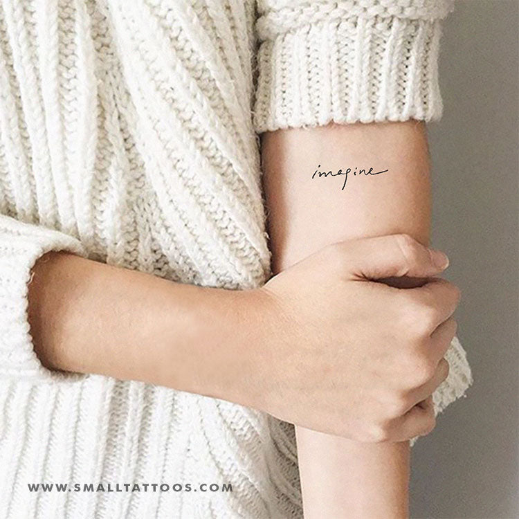 Tatuaje temporal «Imagine» (juego de 3)