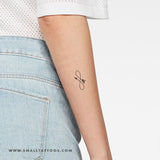Infinity Arrow Temporary Tattoo (Set of 3)