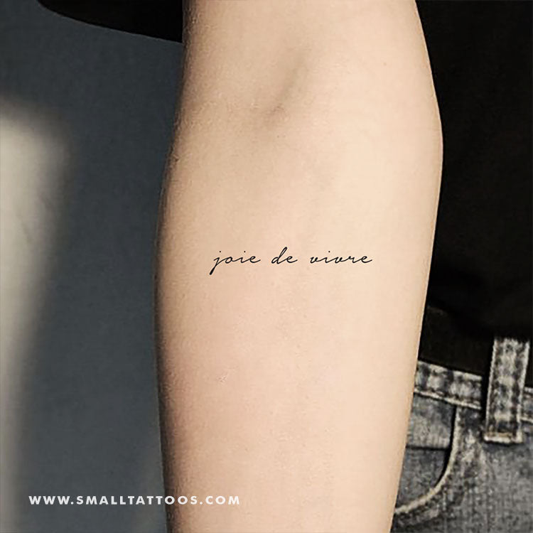 Joie De Vivre Temporary Tattoo (Set of 3)