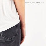 K Uppercase Serif Letter Temporary Tattoo (Set of 3)