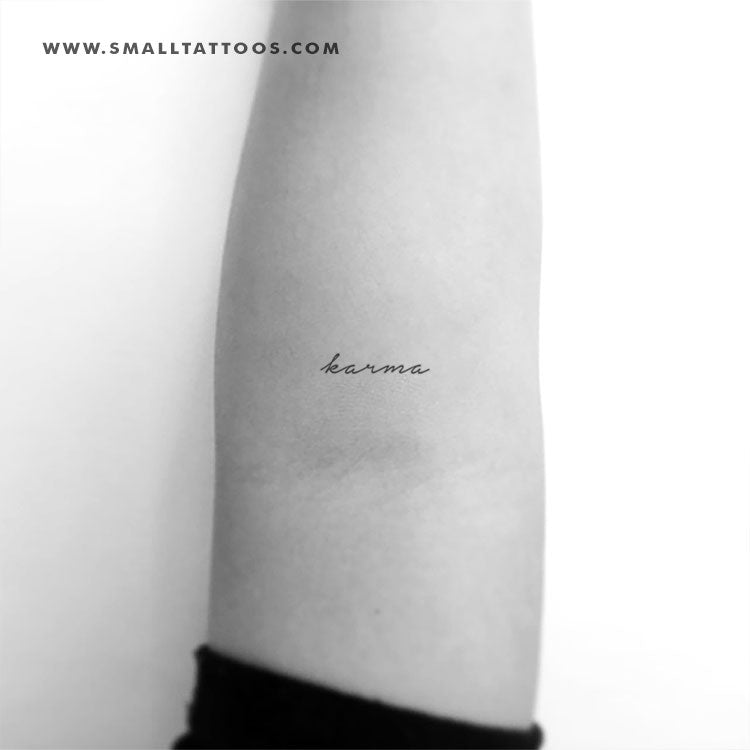 'Karma' Temporary Tattoo (Set of 3)