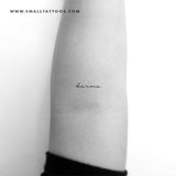 'Karma' Temporary Tattoo (Set of 3)