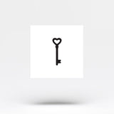 Love Key Temporary Tattoo (Set of 3)