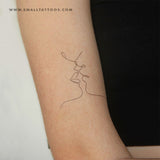 Harmlessberry's Fine Line Kiss Temporary Tattoo (Set of 3)