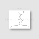 Harmlessberry's Fine Line Kiss Temporary Tattoo (Set of 3)