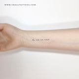 La Vie En Rose Temporary Tattoo (Set of 3)