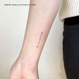 La Vie Est Belle Temporary Tattoo (Set of 3)