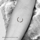 Minimalist Laurel Wreath Temporary Tattoo (Set of 3)