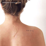Let It Be Temporary Tattoo (Set of 3)
