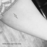 Lightning Bolt Outline Temporary Tattoo (Set of 3)