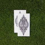 Ornamental Upper Back Temporary Tattoo (Set of 2)