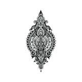 Ornamental Upper Back Temporary Tattoo (Set of 2)