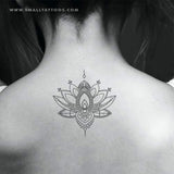 Ornamental Lotus Flower Temporary Tattoo (Set of 3)