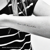 Love All Trust Few Temporary Tattoo (Set of 3)