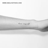 Love Myself Temporary Tattoo (Set of 3)