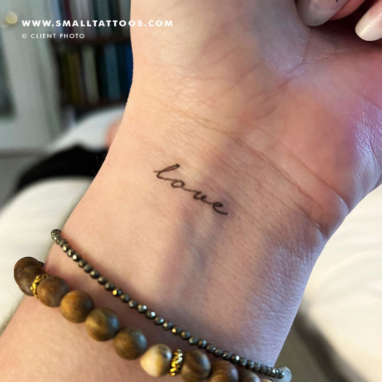 'Love' Temporary Tattoo (Set of 3)