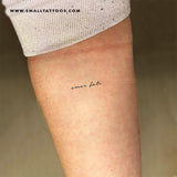 Small Amor Fati Temporary Tattoo (Set of 3)