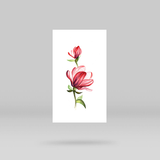 Magnolia Temporary Tattoo By Lena Fedchenko (Set of 3)