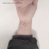 Texas Map Temporary Tattoo (Set of 3)