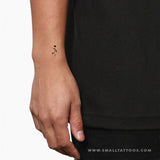 Small Black Rose Temporary Tattoo (Set of 3)