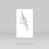 Lavender Temporary Tattoo by Mini Lau (Set of 3)