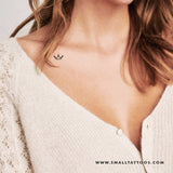 Minimalist Crown Temporary Tattoo (Set of 3)