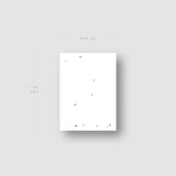 Minimalist Gemini Constellation Temporary Tattoo (Set of 3)