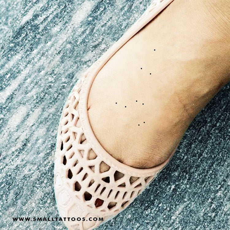 Minimalist Leo Constellation Temporary Tattoo (Set of 3)