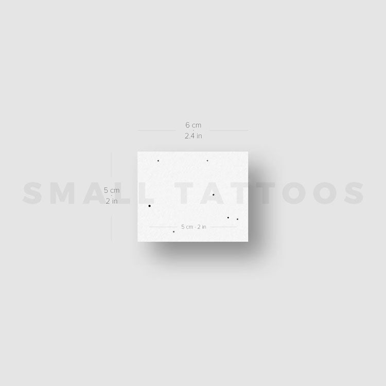 Minimalist Libra Constellation Temporary Tattoo (Set of 3)