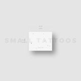 Minimalist Libra Constellation Temporary Tattoo (Set of 3)