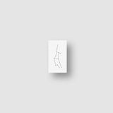 Small Virgo Constellation Temporary Tattoo Sticker