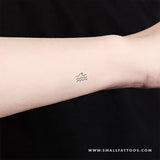 Minimalist Sea Temporary Tattoo (Set of 3)